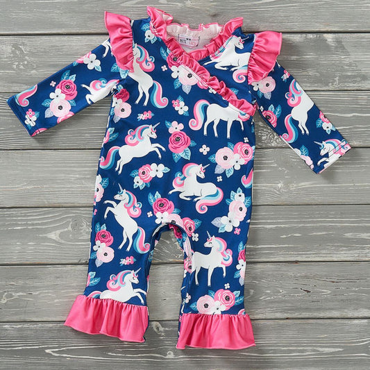 Midnight Meadow Magic Romper