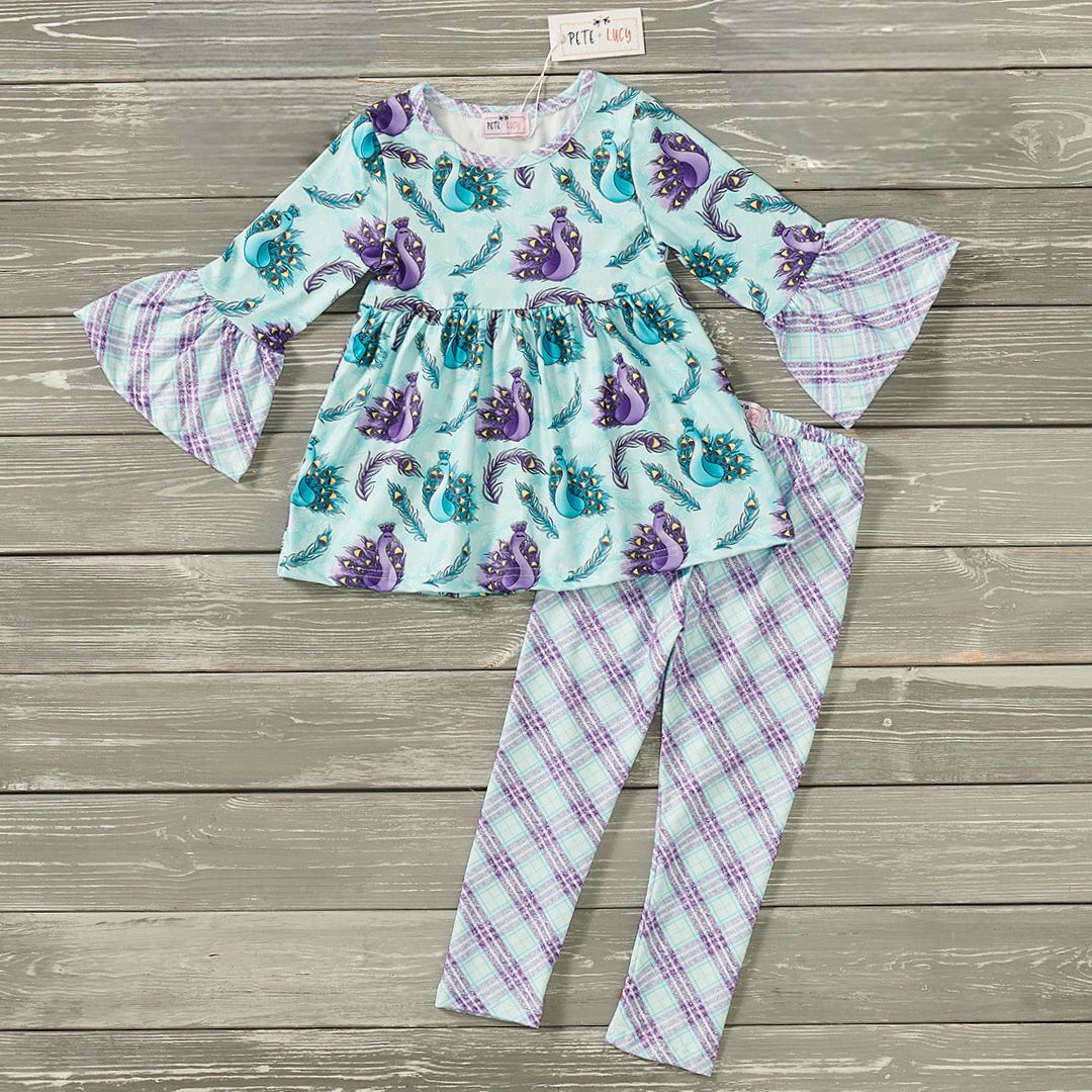 Mystical Peacock Pant Set